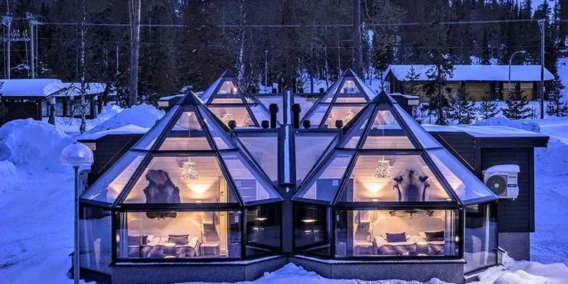 Santa's Hotel Aurora. Luosto Finland